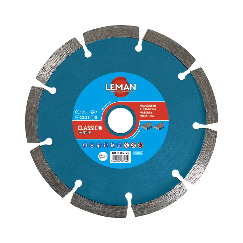 Leman - Disque diamant à déjointoyer mortier Classic ø 115 Alésage 22,23 Ep. 8,0mm