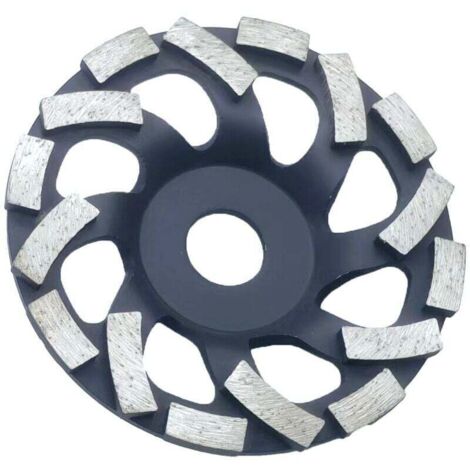 Disque Diamant Abrasif 125 à Meuler le Béton. Meule Abrasive pour Poncer Béton, Pierre, Granit