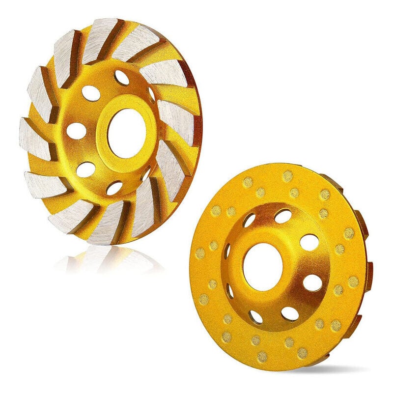 SNQ - Disque Diamant Abrasif , Meule Diamantée 125 x 22,2 mm, Meule Diamantée Universelle pour Poncer Béton, Pierre, Granit Chape, Maçonnerie, Usage