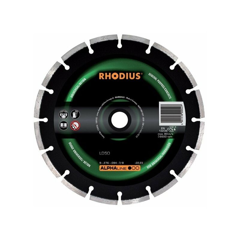 Disque diamant ALPHALINE diamètre 300 mm - 7 x 2,5mm alésage 25,4 mm