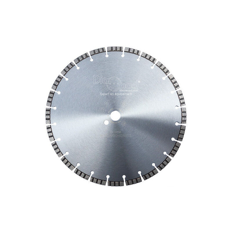 Diamwood - Disque Diamant avec Segments Turbo Soudés - d. 350 mm - Al. 25,4 mm - Ht. 10 mm - Épaisseur 3,2 mm - 24 Segments - Béton, Parpaing, Pierre