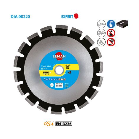 Disque diamant asphalte Expert ø 300 Alésage 20 Ep. 3,2mm