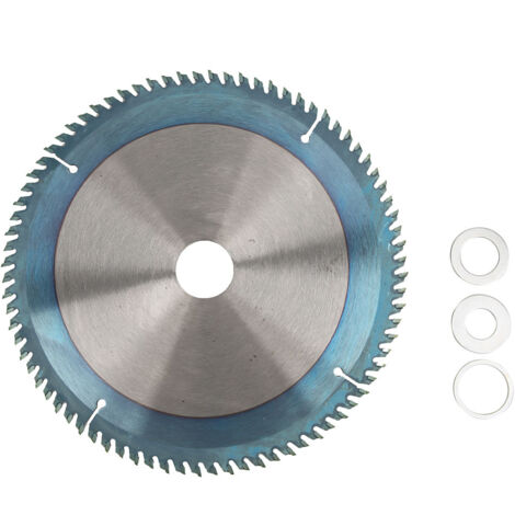 Disque diamant bleu pour coupe du bois, lame pour meuleuse d'angle 185 mm avec 80 dents (épaisseur 2,4 mm, alésage 30 mm)