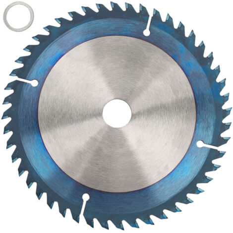 Disque diamant bleu pour meuleuse d'angle, lame de scie circulaire 160mm pour coupe bois (48 dents, 20mm alésage)