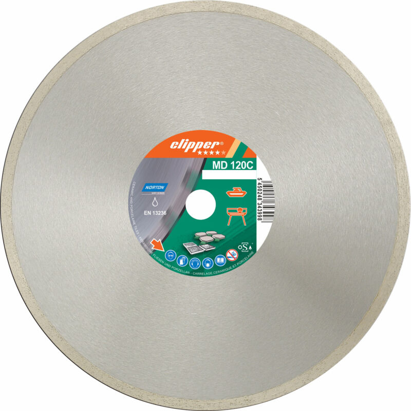 NORTON Disque diamant  Clipper Pro Ceramic 180 x 25,4 / 22,2 mm