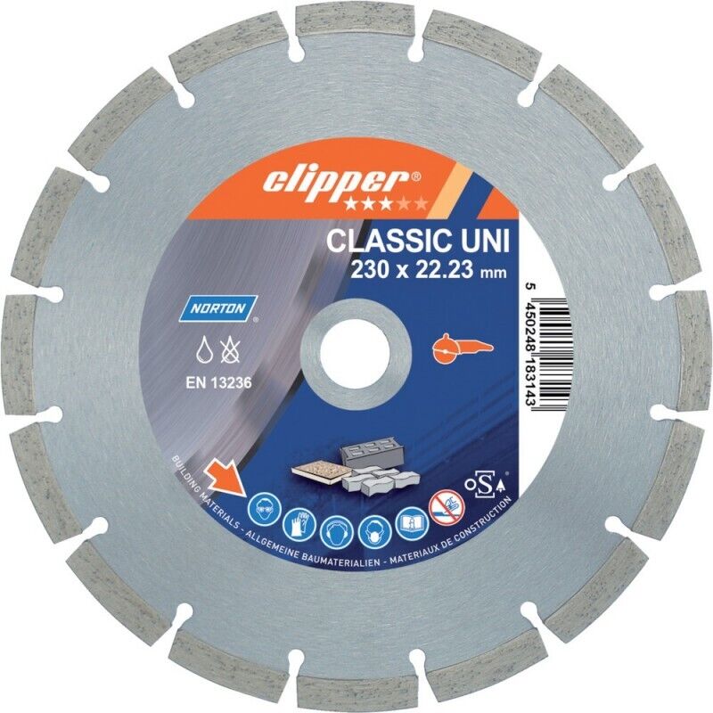 Norton - Disque diamant cla Uni 26100 230x22,23 mm