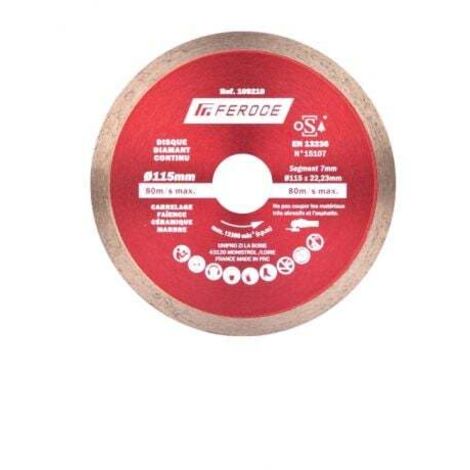 Disque Diamant Continu 115 x 22.2mm FEROCE