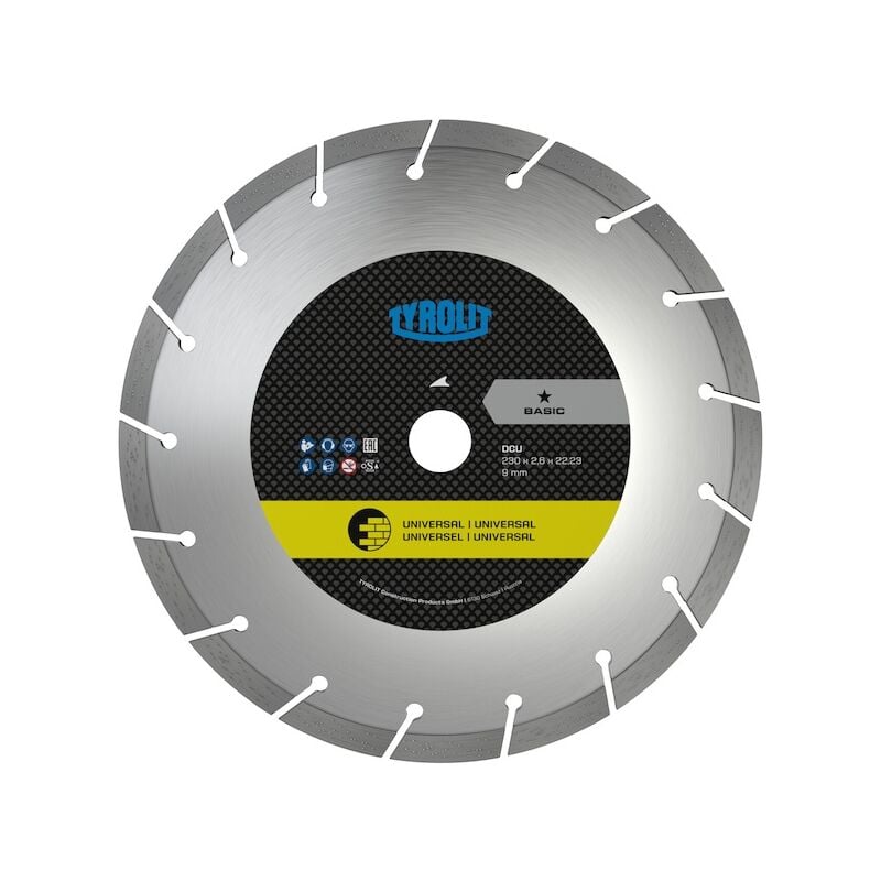 Tyrolit - Disque diamant coupe à sec C73 230X2.6X22.23 dcu