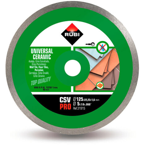 Disque Diamant Csv Ø125mm Pro R31915 Rubi