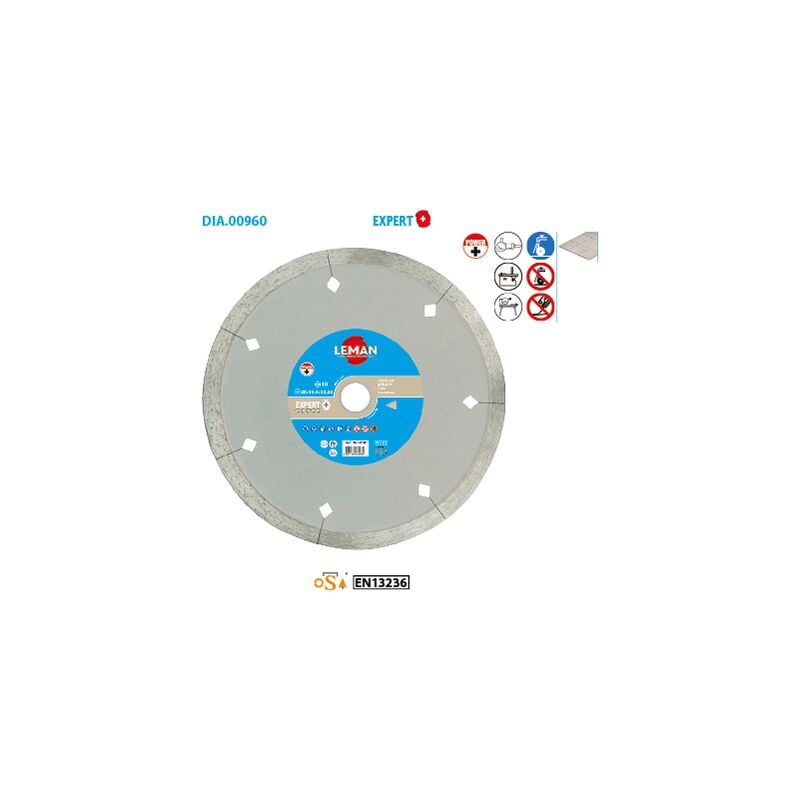 Leman - Disque diamant carrelage Expert + ø 180 Alésage 30/25,4/22,23 Ep. 1,8mm