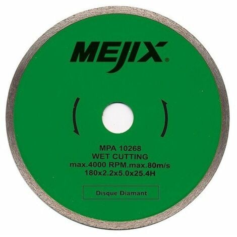 Disque diamant d 180mm ref 180011