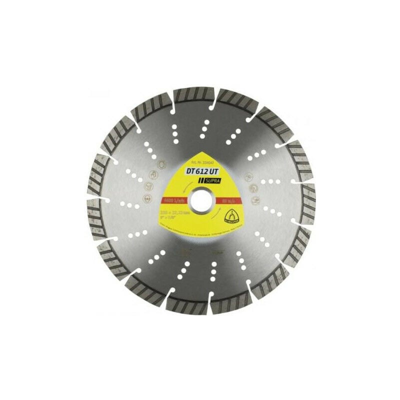 Klingspor - Disque diamant à tronçonner pour béton DT612UT Supra Argent 125 125