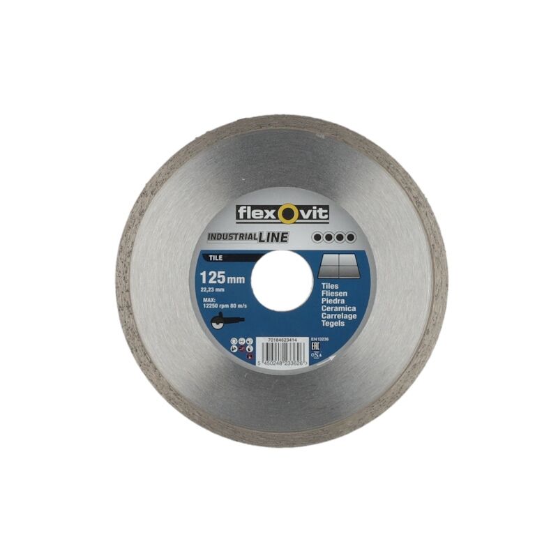 Flexovit - Disque diamant industrial line tile - ø 125 mm - ø alésage 22.2 mm