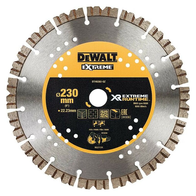 Dewalt - Disque diamant xr Extreme Runtime 230x22,23mm