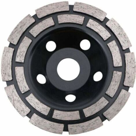 Disque Diamant, Diamant à Meuler 125 mm à Meuler le Béton, Meule Diamantée Universelle pour Poncer Béton, Pierre, Granit Chape, Maçonnerie, Usage Universel 56Vingt