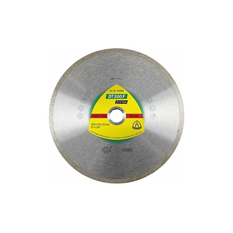 Klingspor - adt diamantwerkzeuge gmbh disque à tronçonner diamanté pour carrelage, 325454