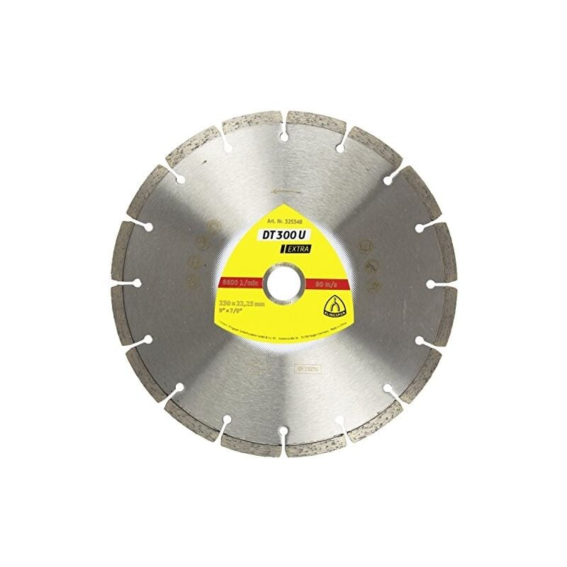 Adt diamantwerkzeuge gmbh disque à tronçonner diamanté DT300U extra, diamètre 230 mm, 325348 diamantée alésage 22,23 m - Klingspor