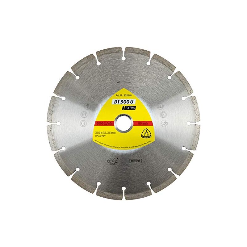 Disque à tronçonner diamant DT300U ultra pour scie circulaire, diamètre 300 mm, 30 mm, 325350 - Klingspor