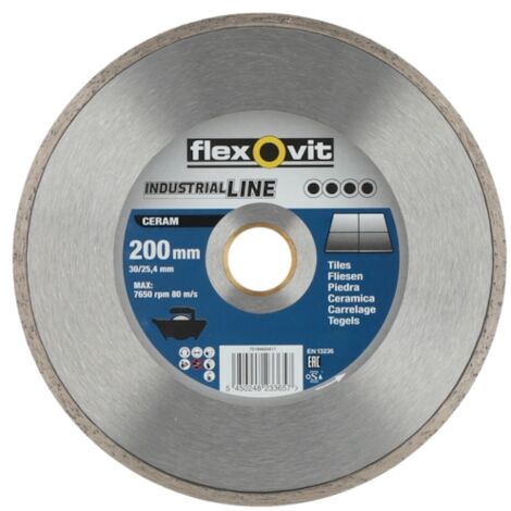 Disque diamant FLEXO CERAM - Ø 200 mm - Ø alésage 30 mm - FLEXOVIT