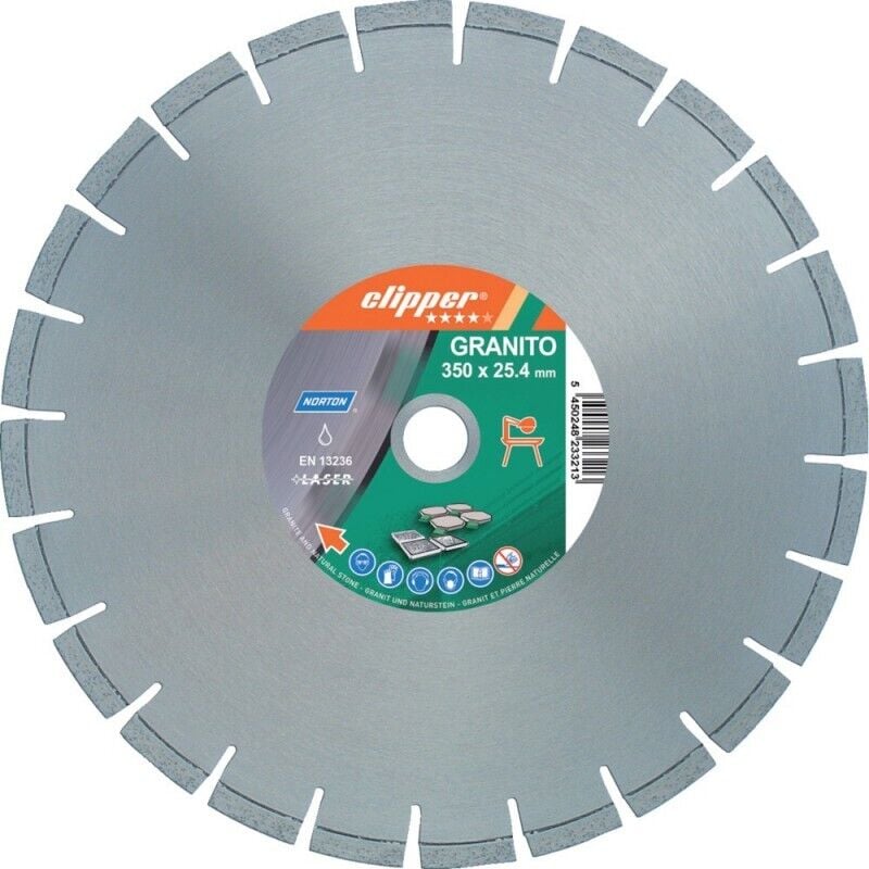 Norton - Disque diamant Granito350 x 25,4 mm