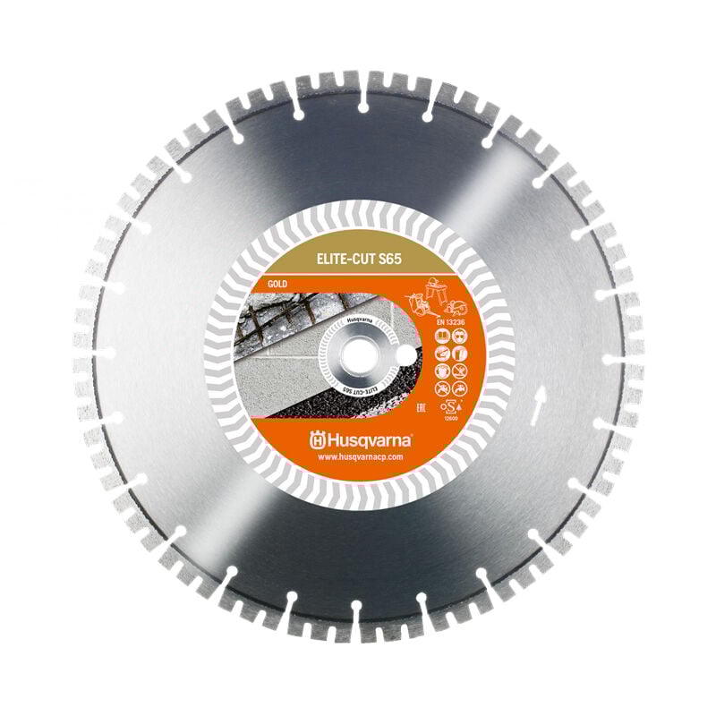Disque diamant Husqvarna elit cut S65 350MM coupe beton,asphalte,beton frais,materiaux abrasifs,metal- 579811920