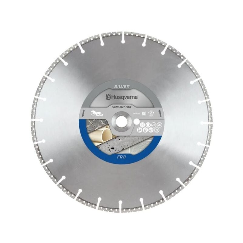 Disque Diamant Husqvarna Vari Cut Fr3 Rescue Blade Pour Le Secourisme Ø 350 Mm Pour Fer Et Fonte Ductile 25.4- 574854001