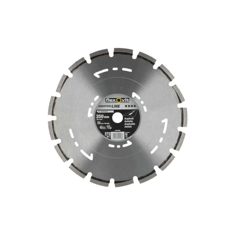 Flexovit - Disque diamant industrial line tp asphalte - ø 350 mm - ø alésage 25.4 mm