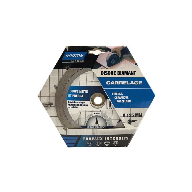 Norton - Disque diamant intensif carrelage 125