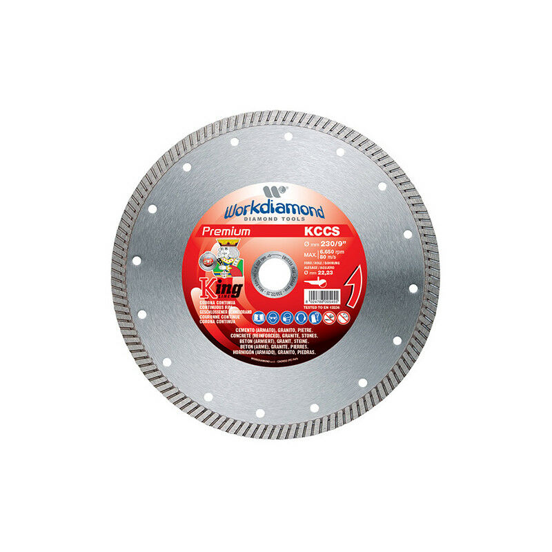 Disque diamant segmenté UWS - D. 230 x Al. 22,23 x H. 10 mm - Béton / Brique