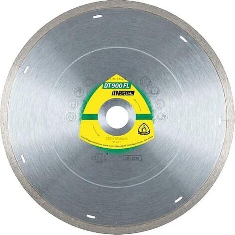 Disque diamant KLINGSPOR 115x22,23mm bord de coupe fermé avec fente laser