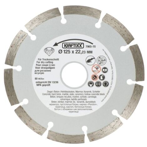 Disque diamant KWB pour chasseur 125x22,2mm Silver Line