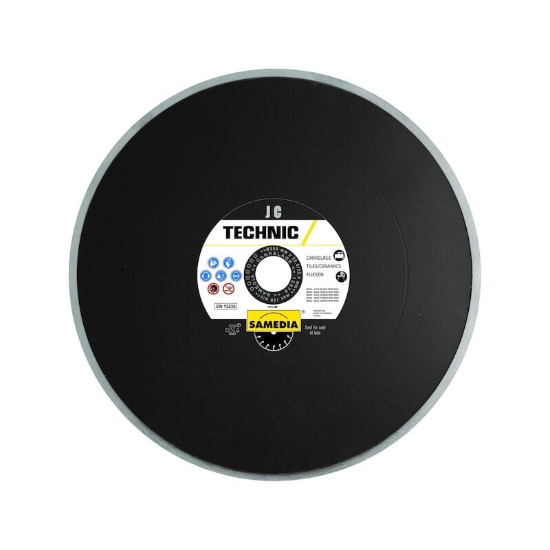 Disque diamant TECHNIC JC - Ø 200 mm - Ø alésage 25.4 mm - SAMEDIA