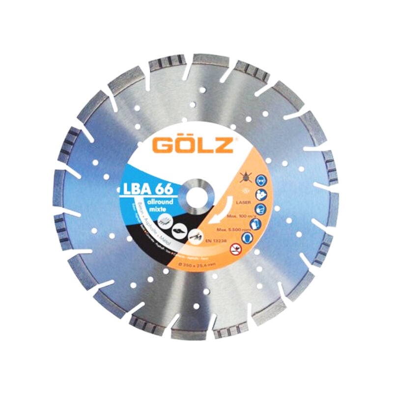 Golz - Disque diamant LBA66 pour découpeuse ou scie au sol - LBA66401F
