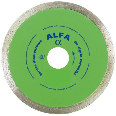 DISQUE DIAMANT LISSE POUR CARRELAGE ALFA 200MM - TD-200 ALFA