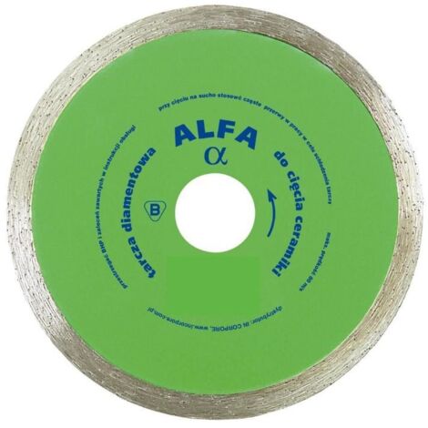 DISQUE DIAMANT LISSE POUR CARRELAGE ALFA 250MM - TD-250 ALFA