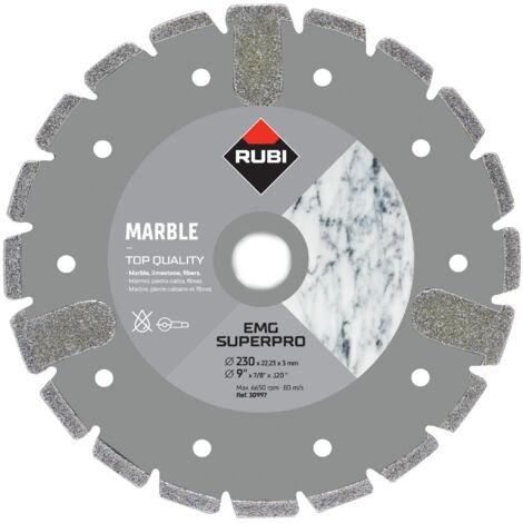 Disque diamant marbre ÉLECTRODÉPOSÉ - EMG RUBI  230 mm