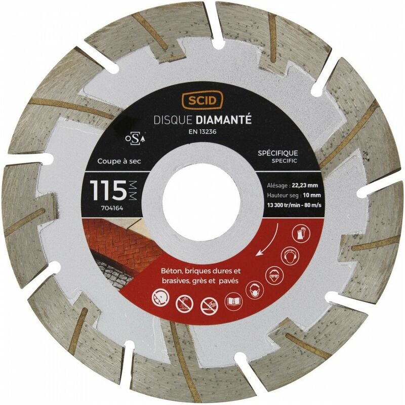 Scid - Disque matériaux durs et abrasifs 115 22,23