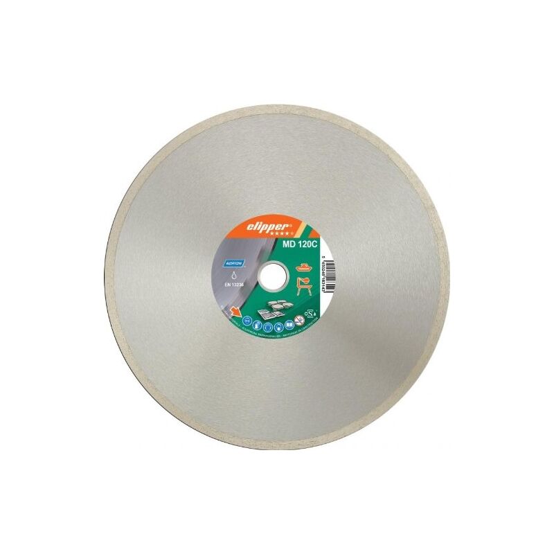 Norton - clipper 70184625093 md 120C disques diamant 200 x 25,4 mm gris/argent
