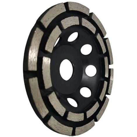 Disque Diamant Meuler et Poncer, Meule Abrasive Diamante 125mm x 22,23mm Double Range, pour Poncer Chape, Dalle Bton, Carrelage et Colle Carrelage.