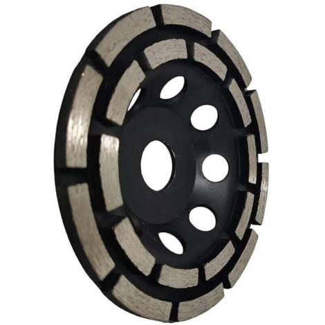 Disque Diamant Meuler et Poncer, Meule Abrasive Diamante 125mm x 22,23mm Double Range, pour Poncer Chape, Dalle Bton, Carrelage et Colle Carrelage.