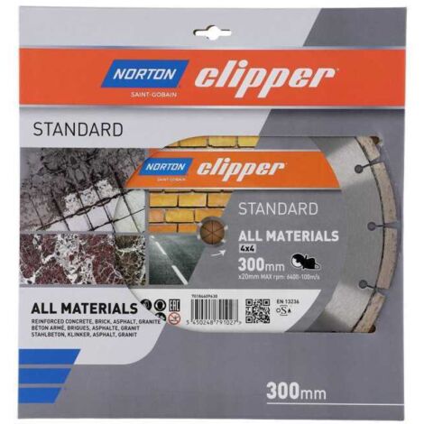 SAINT GOBAIN Disque diamant multi-matériaux Ø300 x 20 mm Norton Clipper