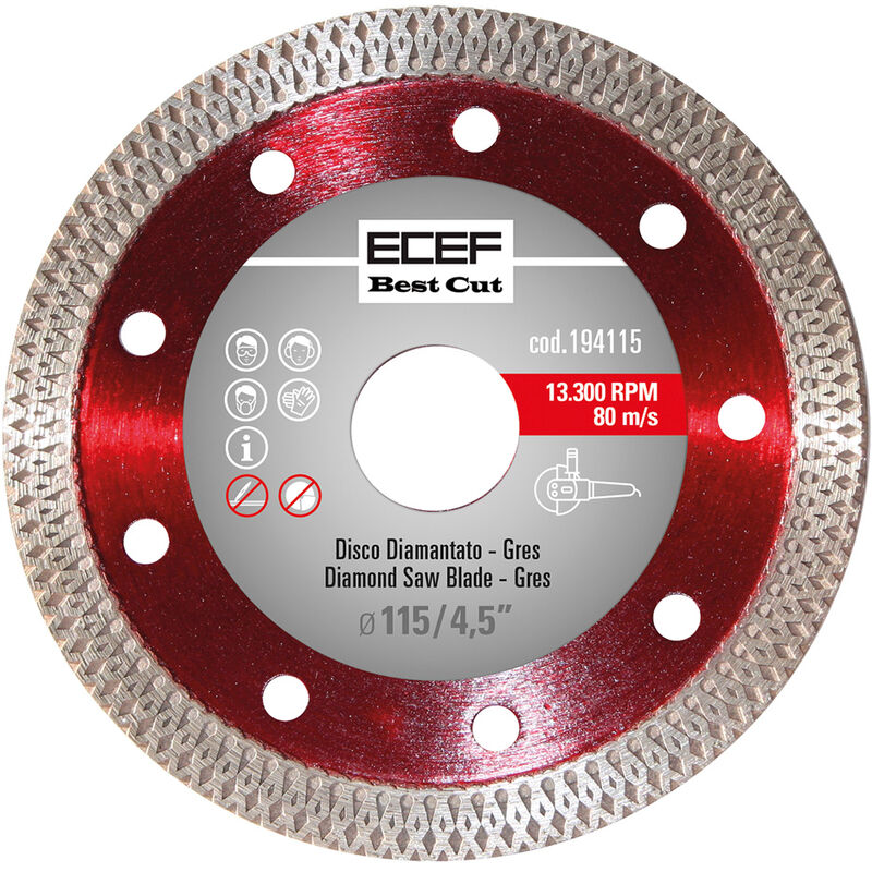 Ecef - Disque diamant pour grès Diam.115 x 1.3