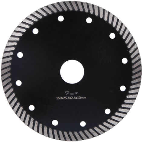 Disque diamant pour meuleuse d'angle, lame de coupe pour béton, granit, marbre 150x25.4mm
