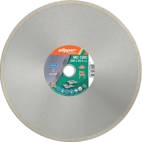 Disque diamant PRO CERAMIC Ø350 x 25.4mm NORTON CLIPPER