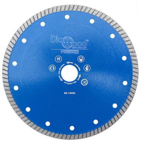 Disque Diamant Pro KATANA D. 180 x Al. 22,23 x Ht. 7 x Ép. 1,7 mm - Grès Cérame, Granite, Marbre - Diamwood