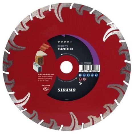 Disque diamant pro speed diam 230 x 22,23 x h 7,5