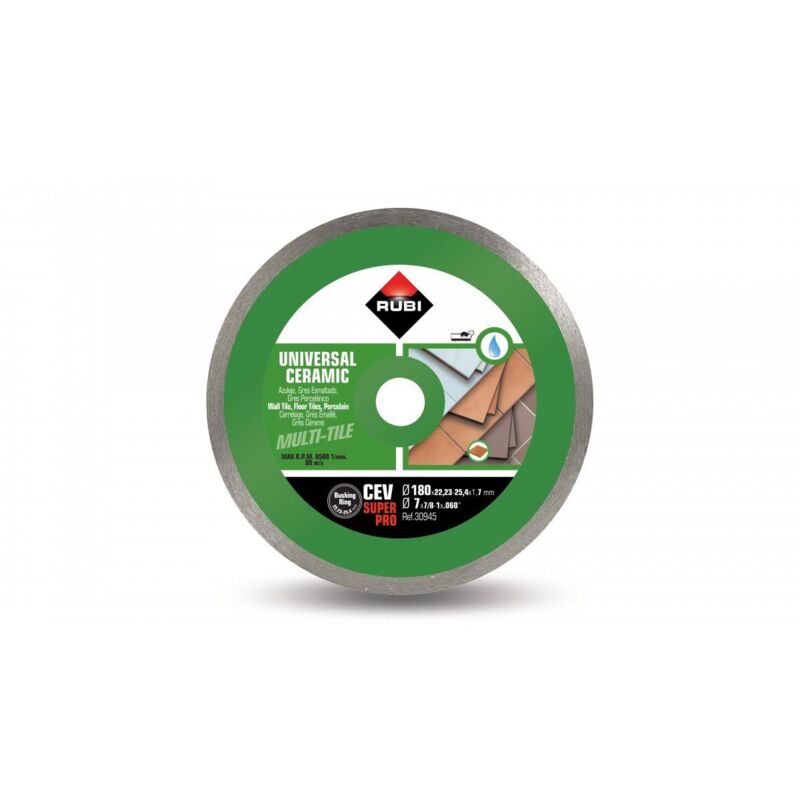 30945 CEV-180 superpro Disco Diamante General Cerámica Continuo - ref: 30945 - Rubi
