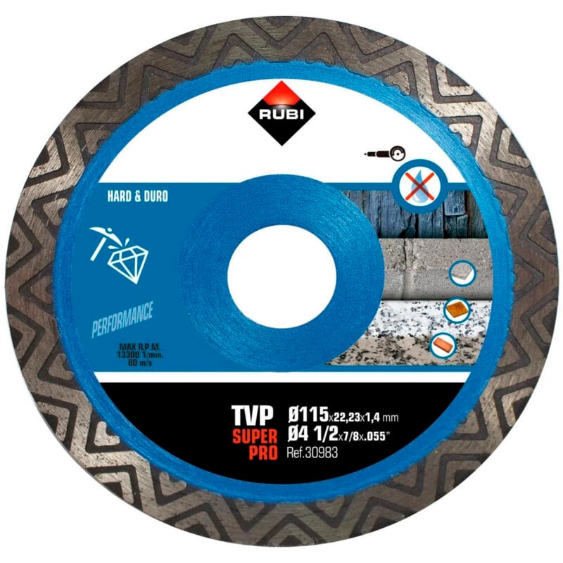 Disque diamant Rubi TVP 115 mm Super Pro