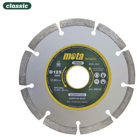 Disque Diamant Segmenté Laser Ø115mm Clp18 Ss115 Mota