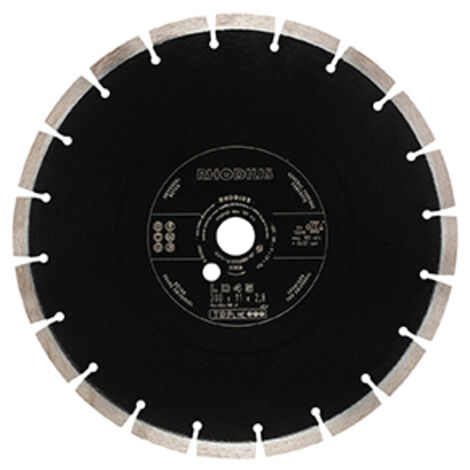 Disque Diamant Segmenté Topline ø300mm, Segments (longueur X épaisseur) 11 X 2,8mm, Alésage 25,4mm. Applications: Béton Et Béton